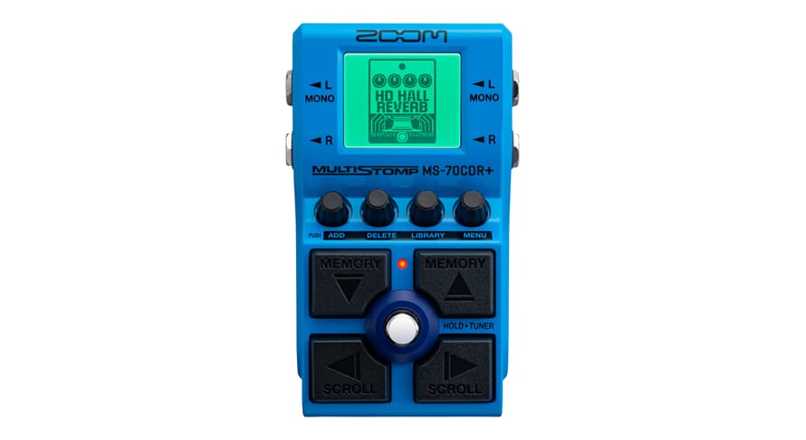 Zoom MS-70CDR+ MultiStomp chorus, delay e riverbero