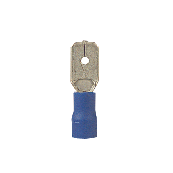 Capicorda blu maschio piatti 1,5-2,5mm2 10 pz.