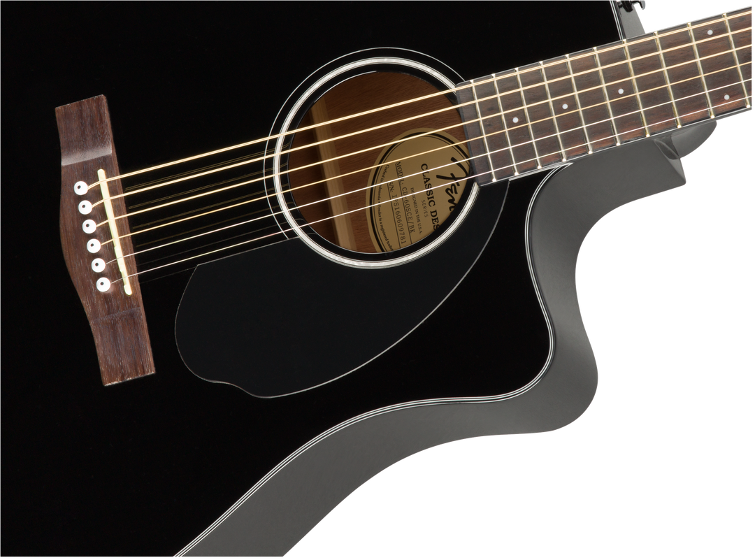 Fender CD-60SCE Dreadnought Western Chitarra (Sort)