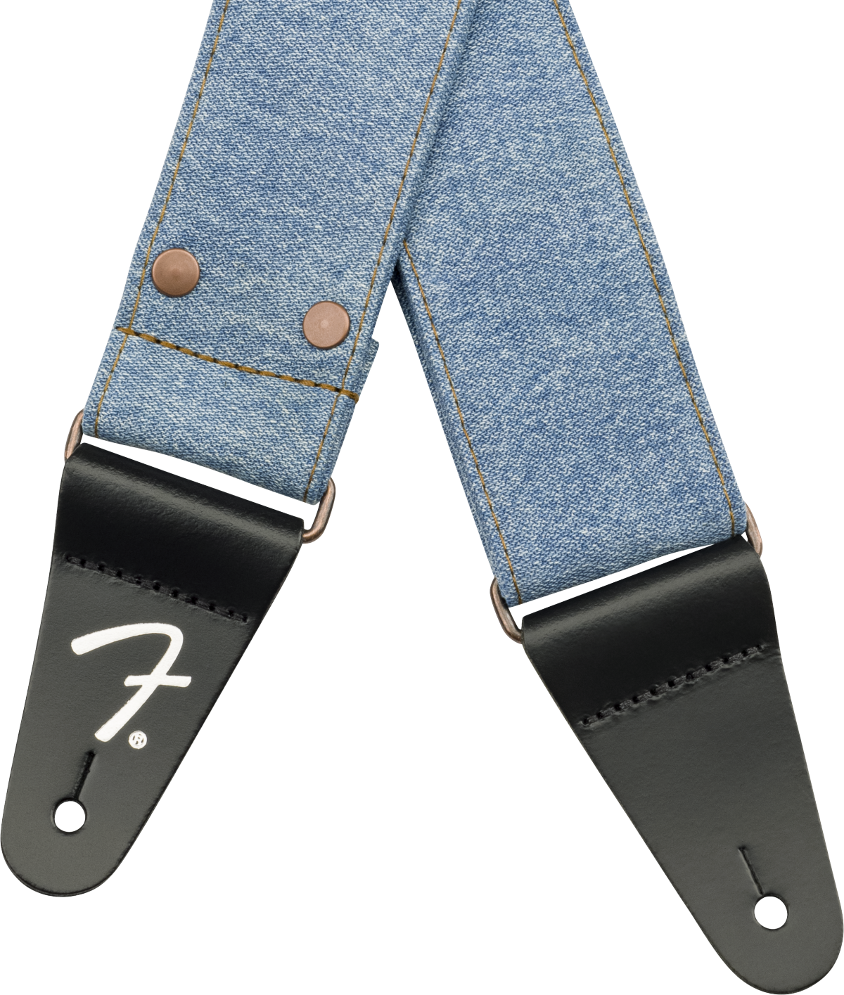Fender x Wrangler Denim Tracolla per Chitarra (Light Indigo, 2")