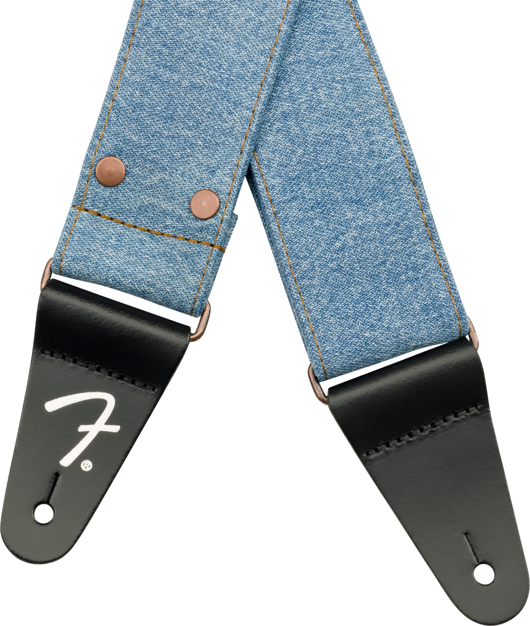 Fender x Wrangler Denim Tracolla per Chitarra (Light Indigo, 2")