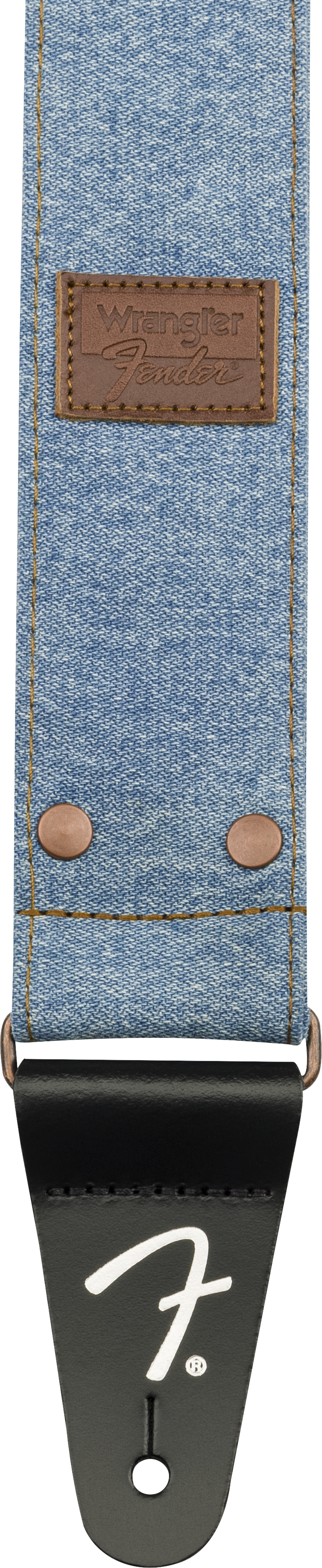 Fender x Wrangler Denim Tracolla per Chitarra (Light Indigo, 2")
