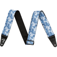 Fender Hawaiian Guitar Strap (Blue Floral, 2")