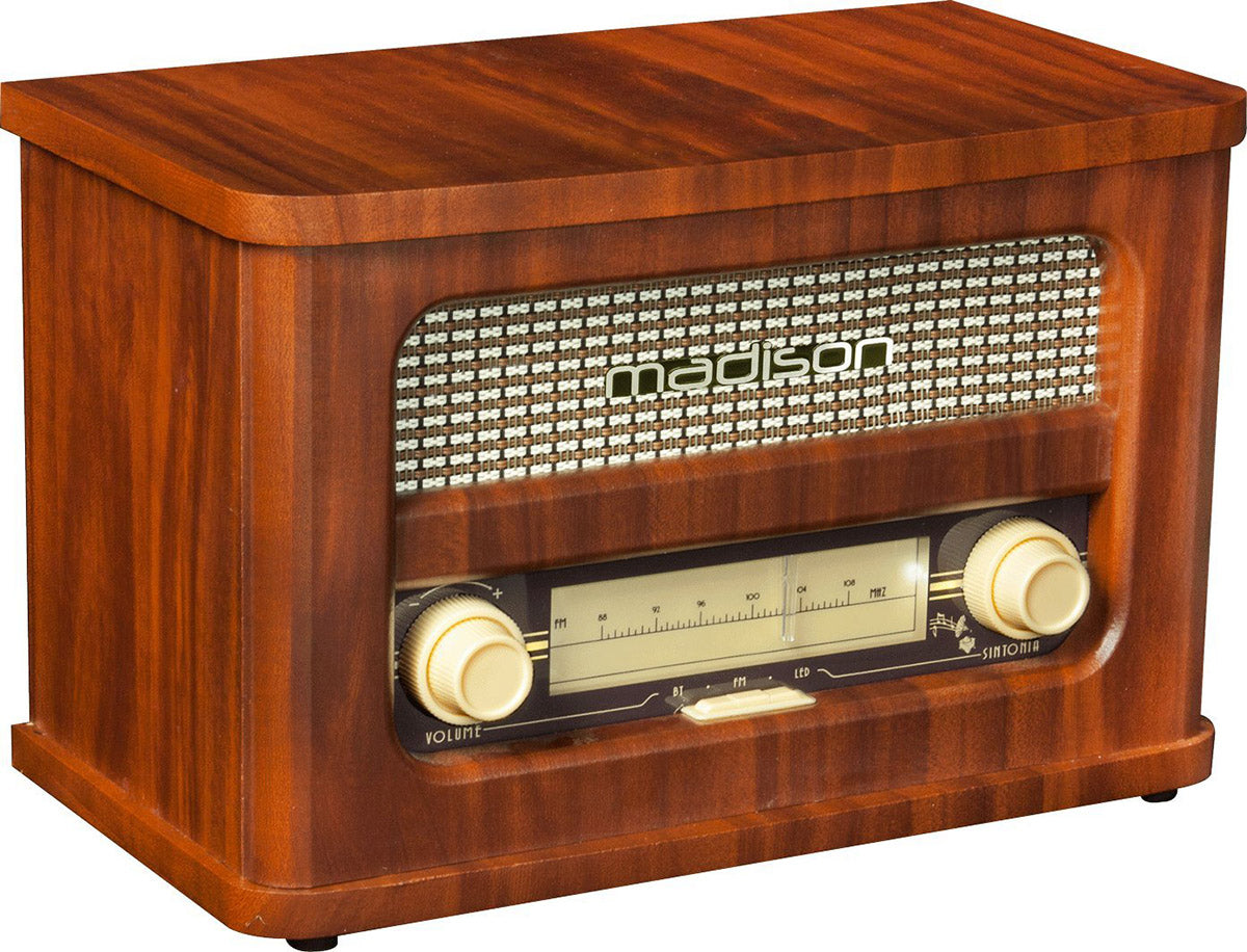 Vintage radio m. Bluetooth and FM