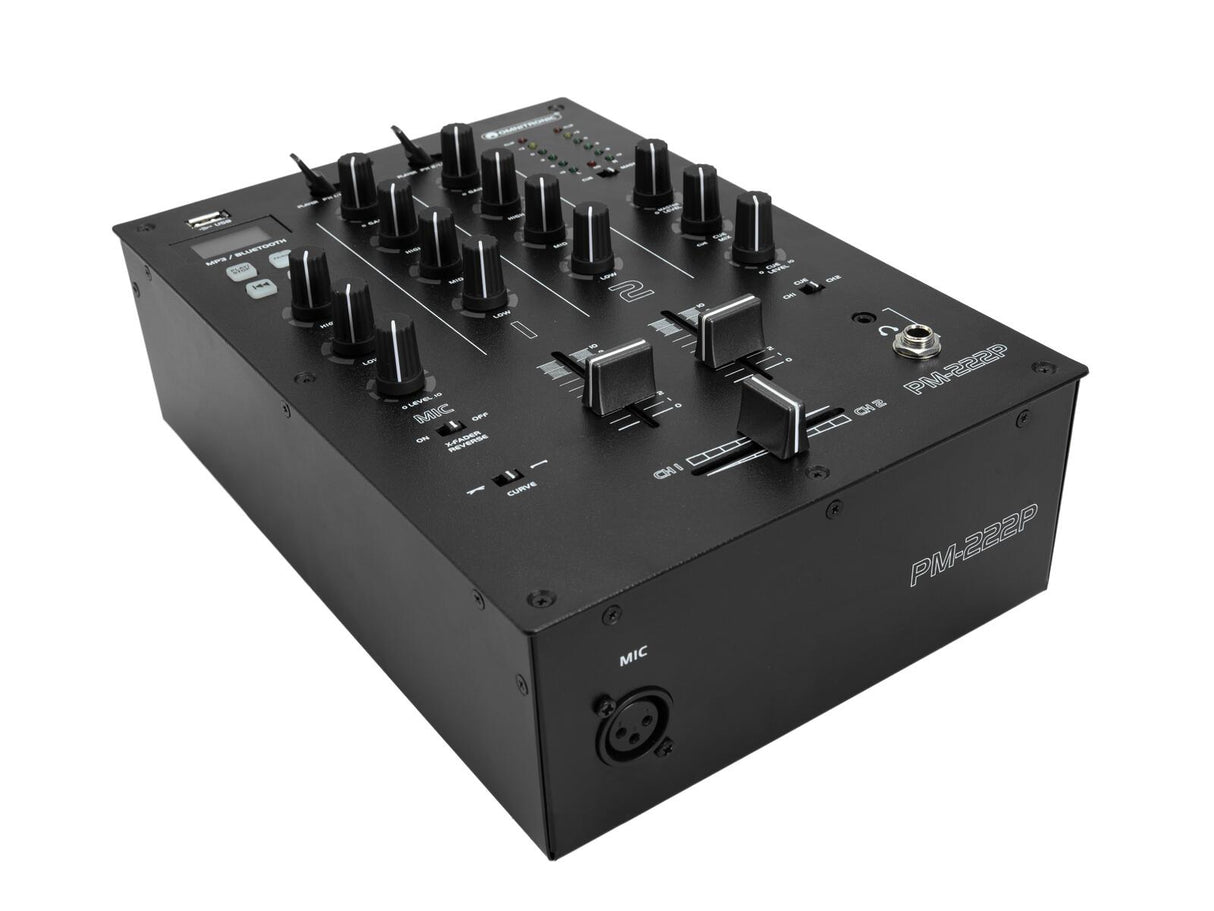 OMNITRONIC PM-222P 2-channel DJ Mixer with Player