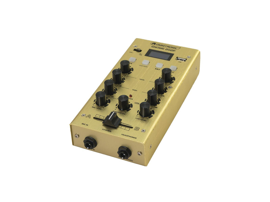 OMNITRONIC GNOME-202P Mini mixer oro