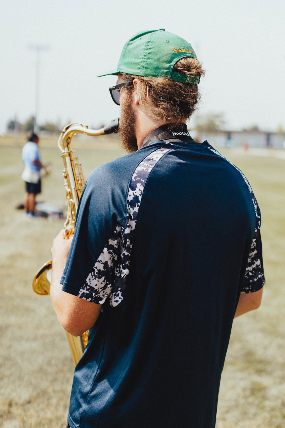 Neotech Soft Sax tracolla per sassofono XL, nera, gancio in plastica