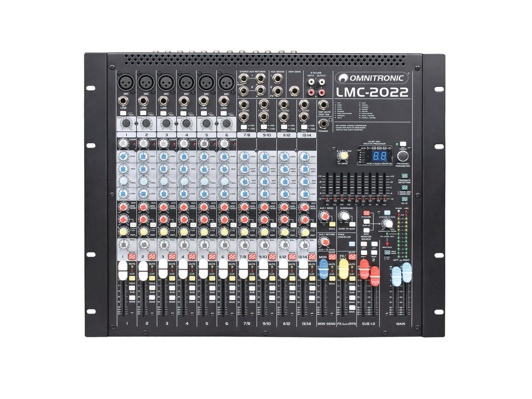 OMNITRONIC LMC-2022FX USB console di missaggio