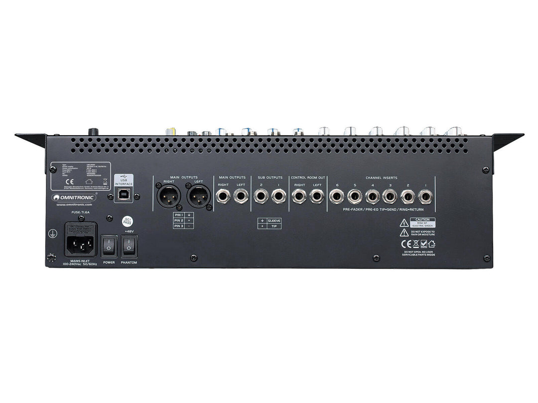 OMNITRONIC LMC-2022FX USB console di missaggio
