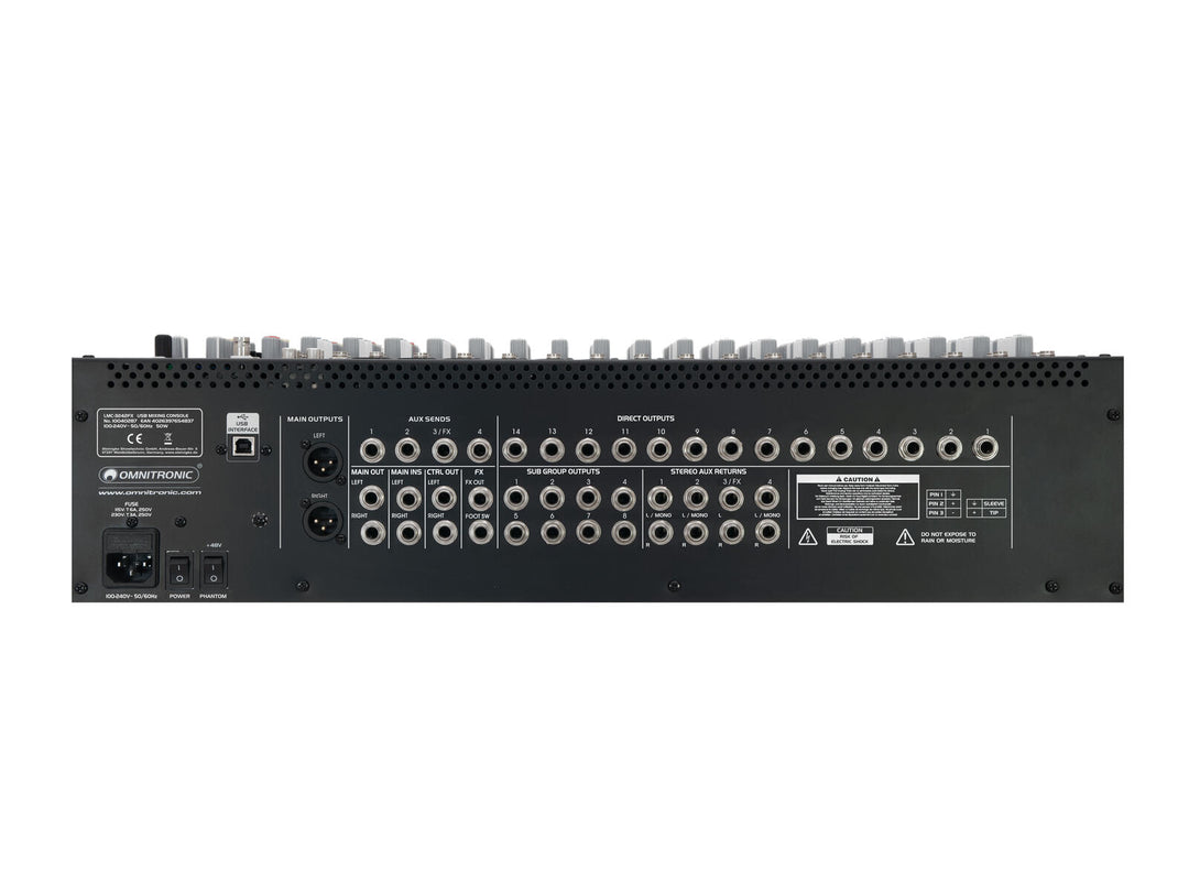 OMNITRONIC LMC-3242FX Console di mixaggio USB