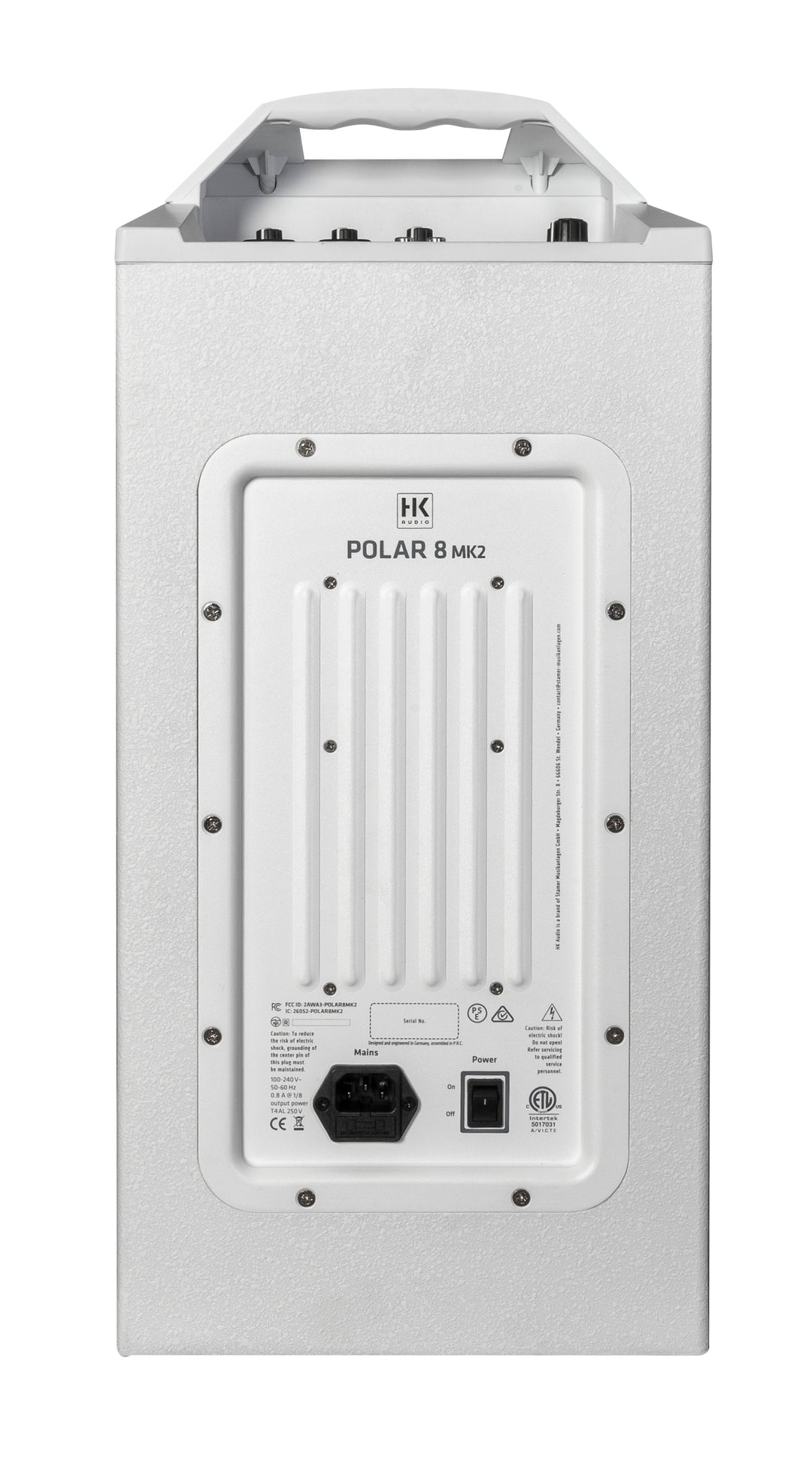HK Audio POLAR 8 MK2 White Sistema PA a colonna attivo 1200W con Bluetooth
