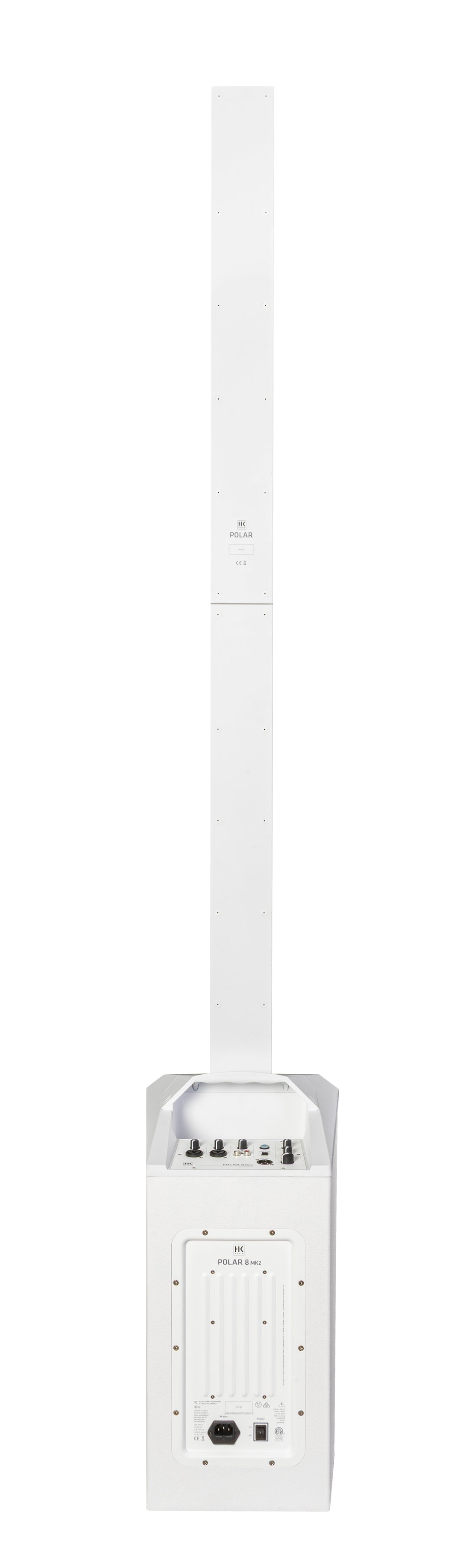 HK Audio POLAR 8 MK2 White Sistema PA a colonna attivo 1200W con Bluetooth