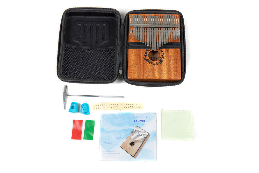 GEWA kalimba con 21 lamelle in mogano, Leaves