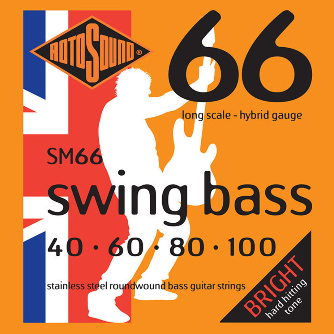 Corde per E-Basso Rotosound Swing Bass 66 - Set 4-string Hybrid 40-100 (SM66)
