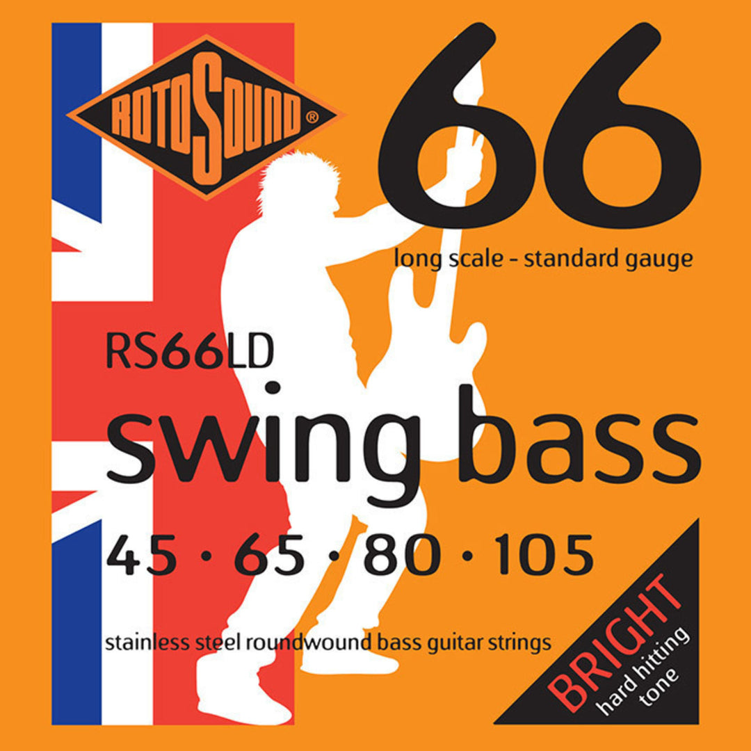 Rotosound Corde per basso elettrico Swing Bass 66 - Set 4 corde Standard 45-105 (RS66LD)