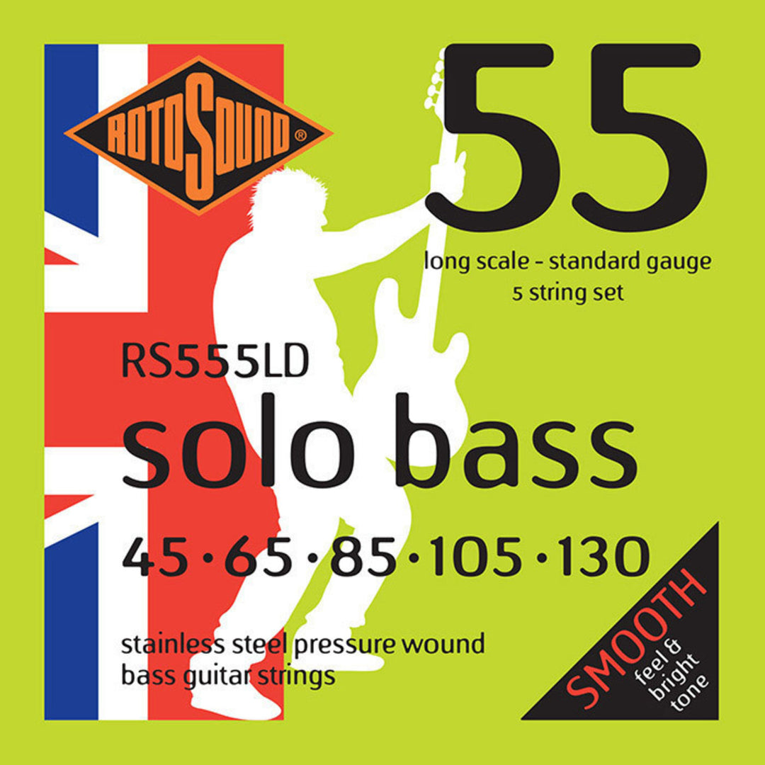 Rotosound Corde per E-Bass Solo Bass 55 - Set 5-string Standard 45-130 (RS555LD)