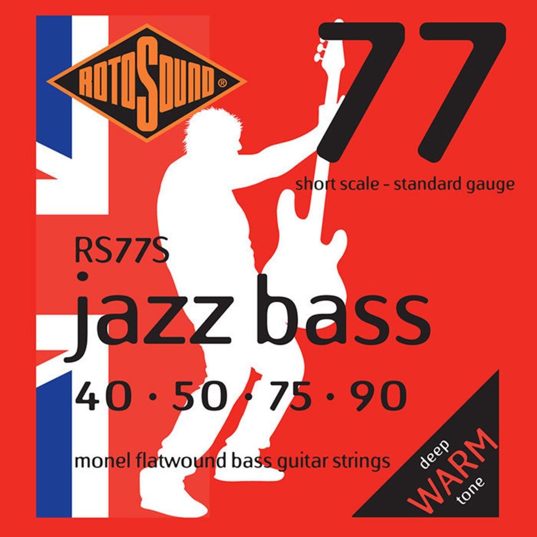 Corde per basso Jazz Rotosound Jazz Bass 77 - Set 4 corde Extra Long 45-105 // Lunghezza della scala extra lunga (33.5"/850mm a 36"/915mm) (RS77EL)