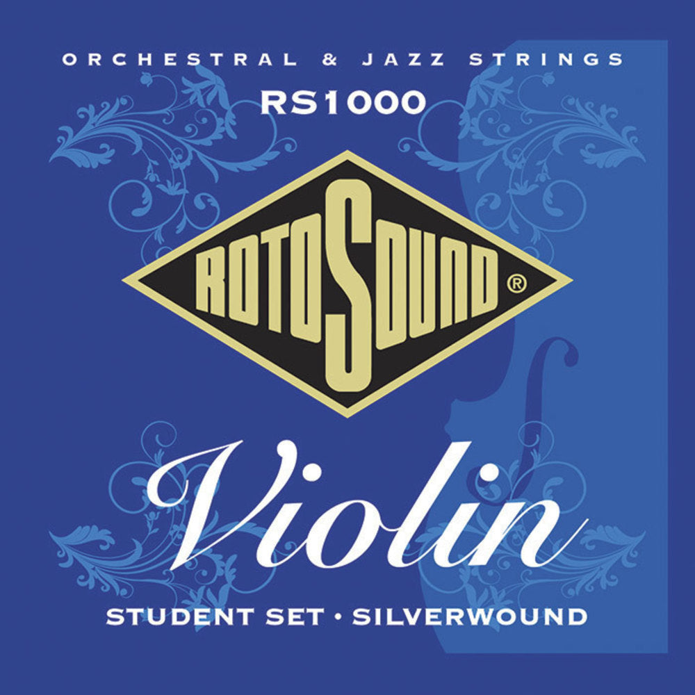 Set di corde Rotosound RS1000 Student per violino, acciaio e argento