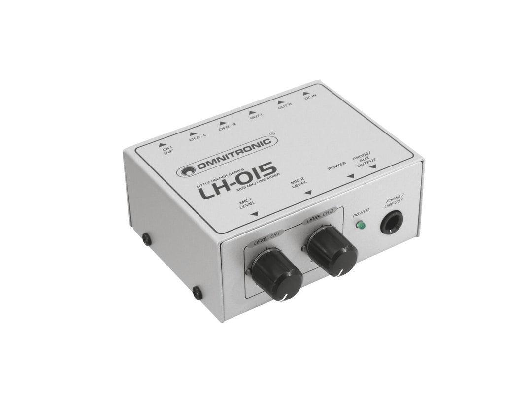 OMNITRONIC LH-015 Mixer Mic/Line a 2 canali