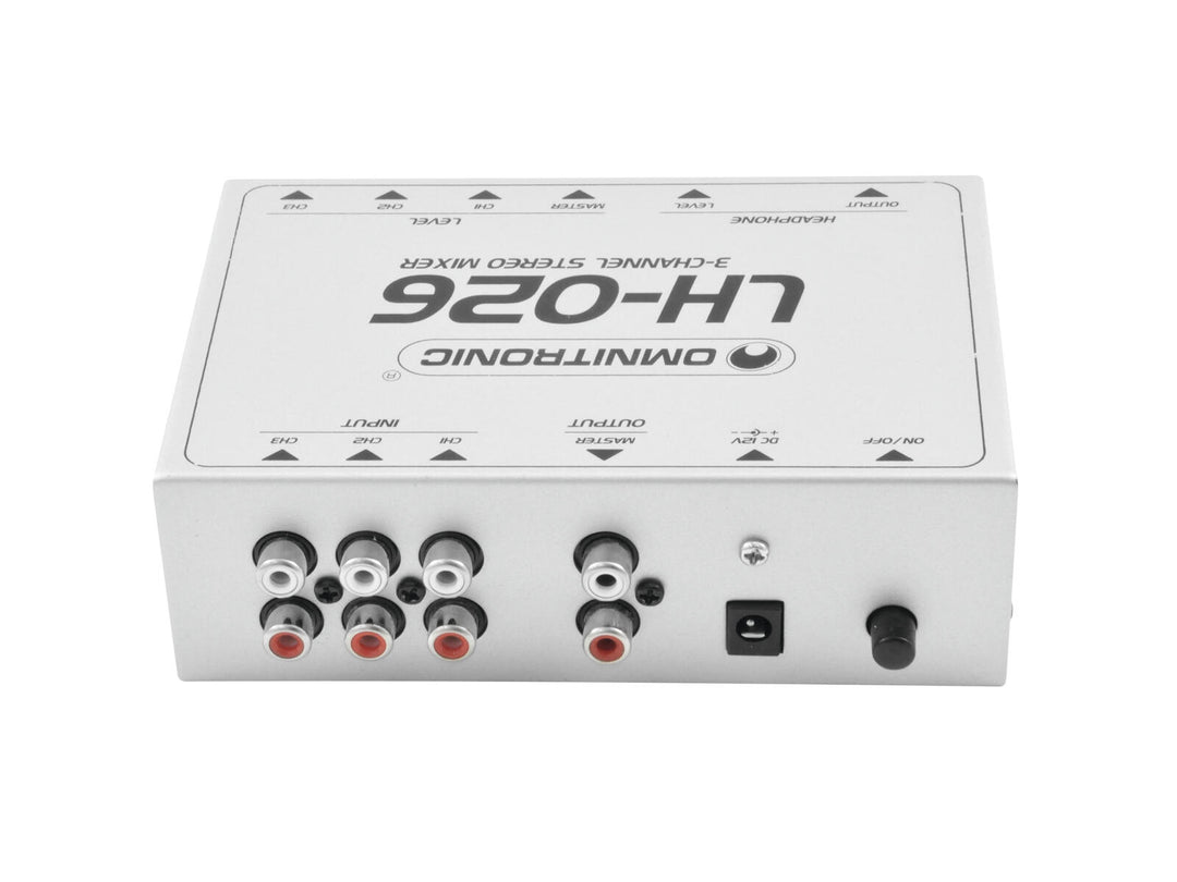 OMNITRONIC LH-026 Mixer stereo a 3 canali