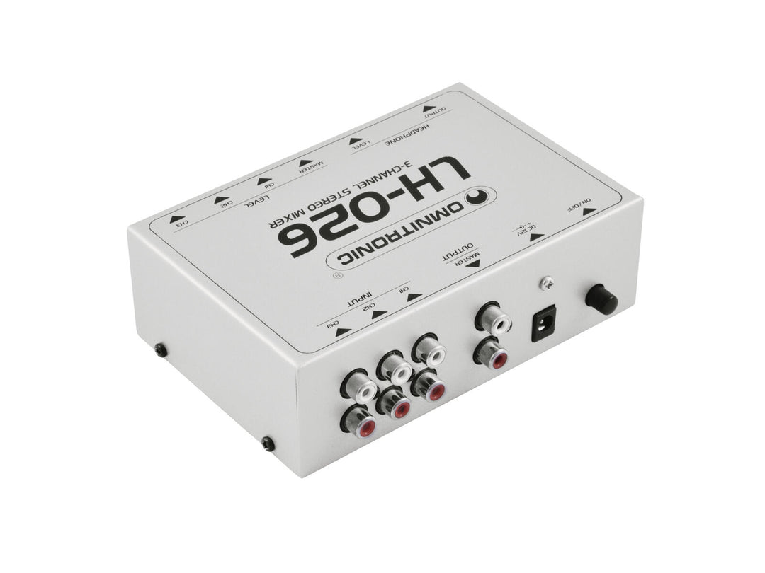 OMNITRONIC LH-026 Mixer stereo a 3 canali