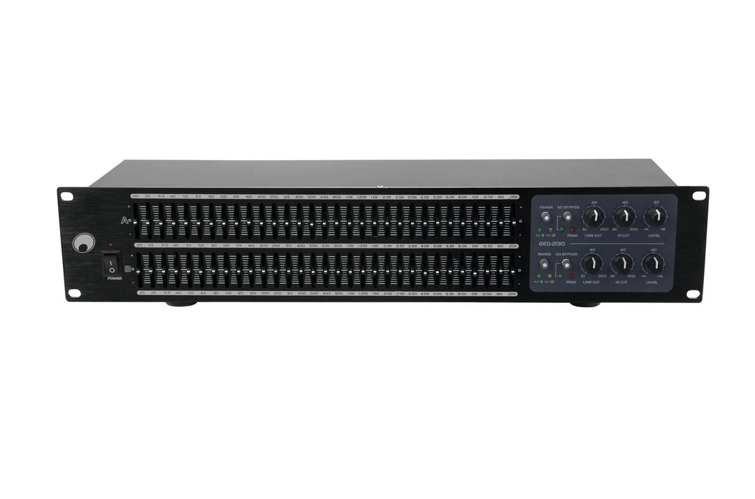 OMNITRONIC GEQ-2310 Equalizzatore 2x31 bande