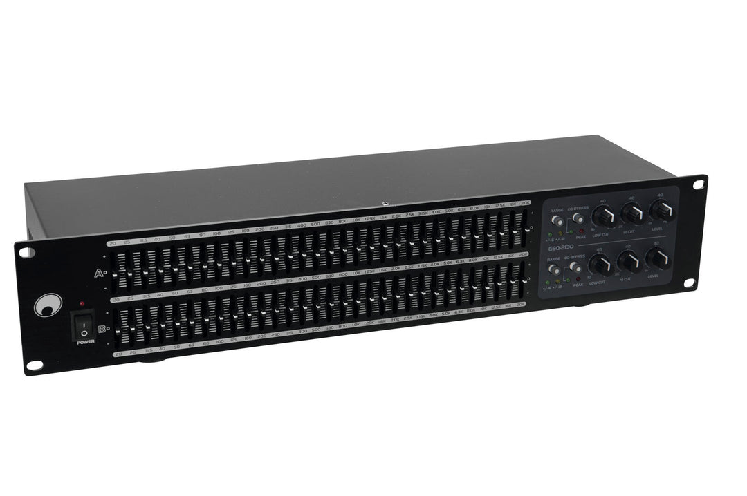 OMNITRONIC GEQ-2310 Equalizzatore 2x31 bande