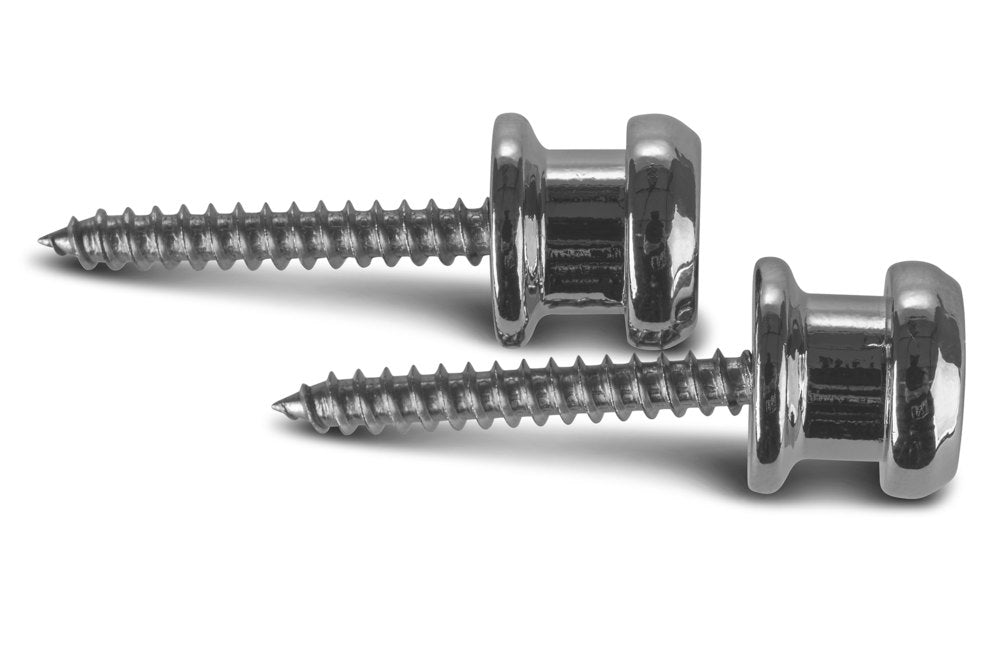 Fire & Stone Security Lock bottone per tracolla, nichelato, 2 pezzi