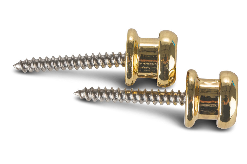 Bottone per tracolla Fire & Stone Security Lock, dorato, 2 pezzi