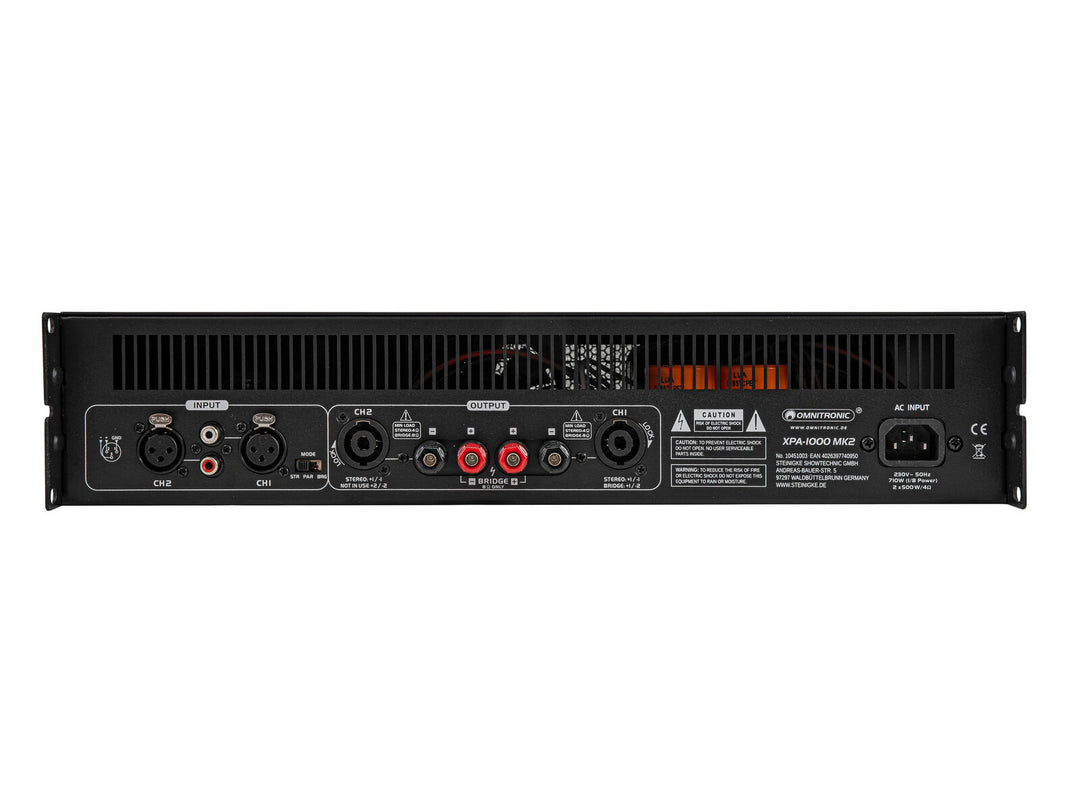 OMNITRONIC XPA-1000 MK2 Amplificatore