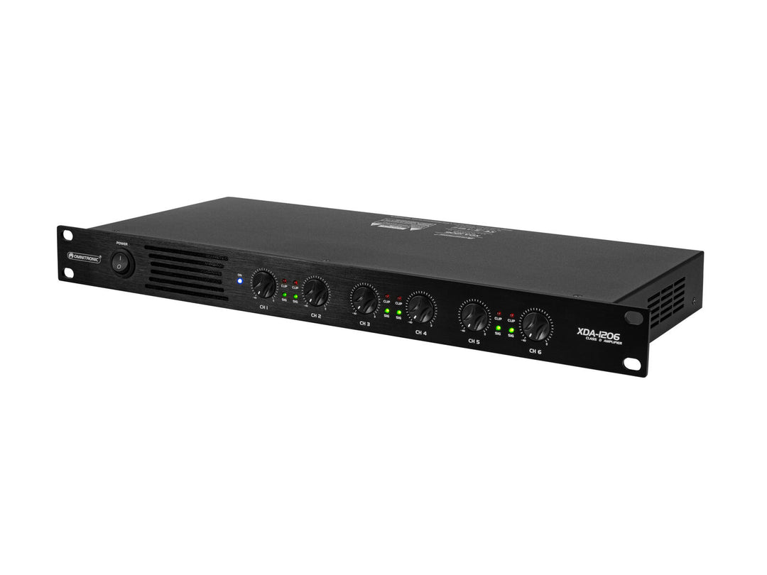 Amplificatore OMNITRONIC XDA-1206 a 6 canali in classe D