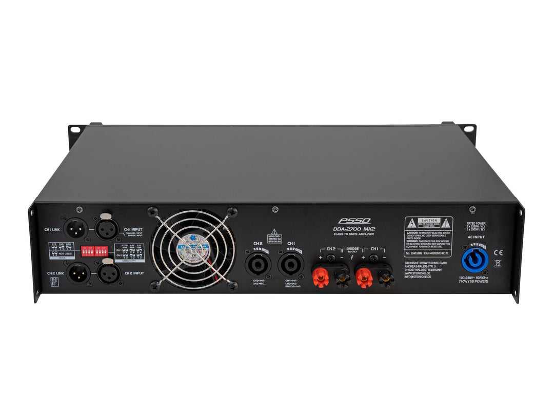 PSSO DDA-2700 MK2 Amplificatore a 2 canali