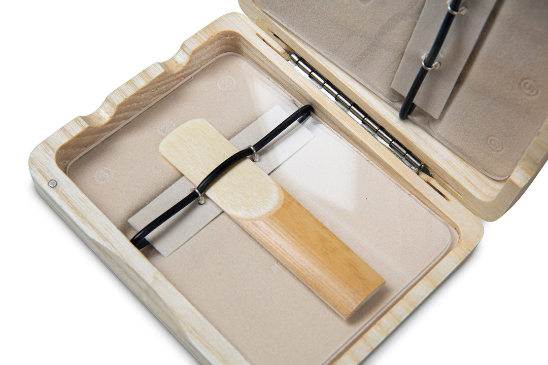 GEWA custodia per ance Alto Saxophone 6 ance - finitura laccata naturale