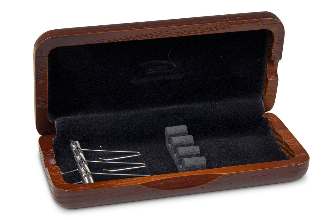 GEWA Custodia per ance Oboe 3 ance - Finitura laccata rosso marrone