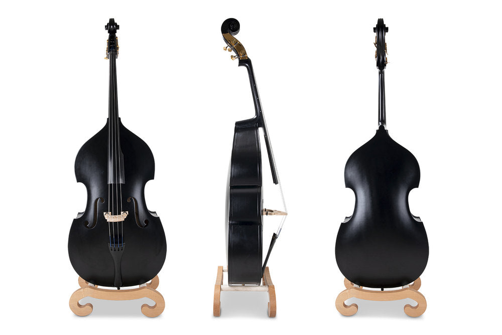 GEWA Rockabilly contrabbasso 3/4 nero satinato, set senza pickup