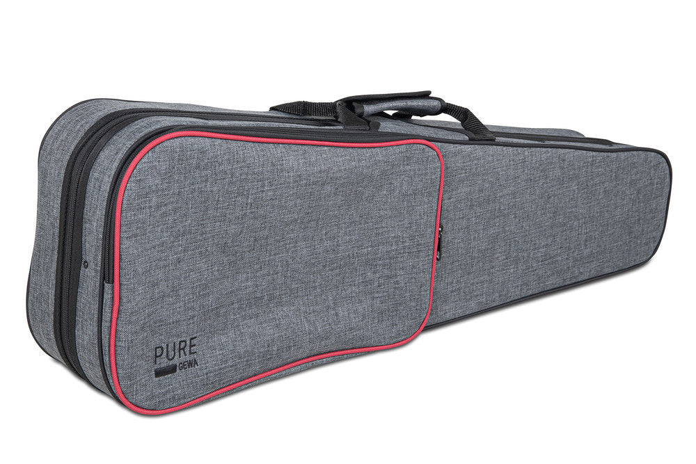 GEWA Pure CVF G 02 custodia sagomata per violino 4/4, grigia e viola