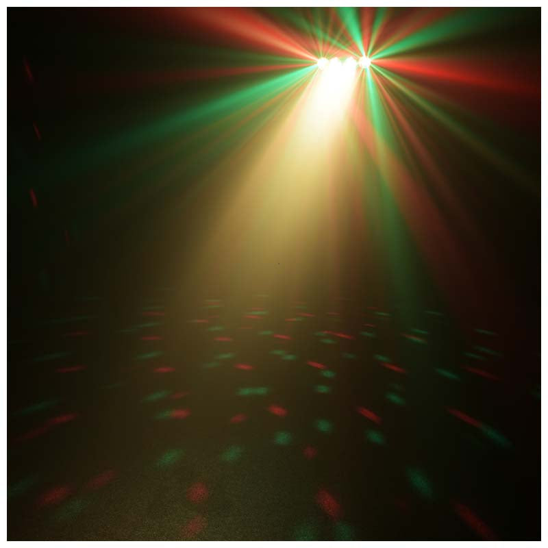 LIGHT4ME MAGIC BAR effetto discoteca con sfera a specchi LED PAR + stativo + telecomando