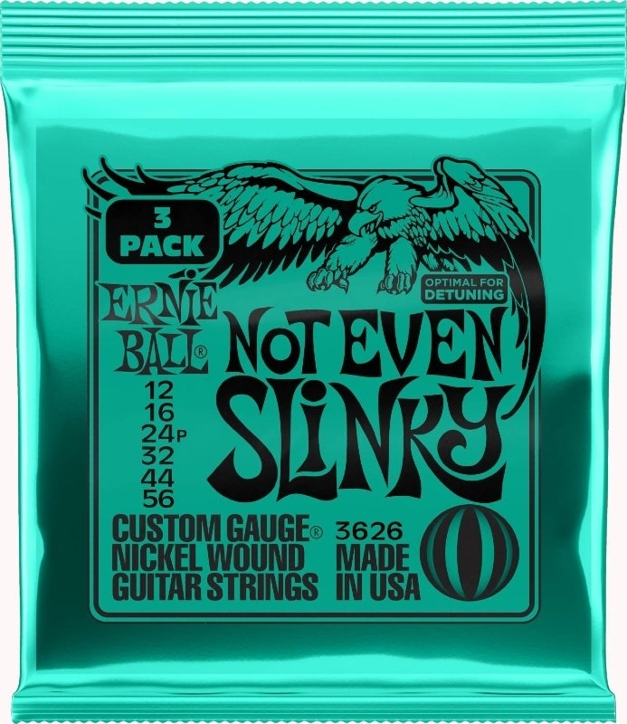 Ernie Ball 3626 Not Even Slinky Nickel 3-Pack