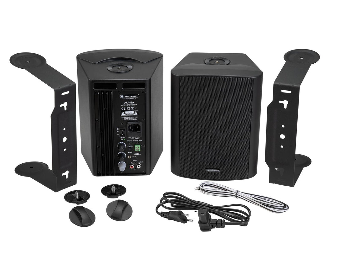 OMNITRONIC ALP-5A set di altoparlanti attivi black