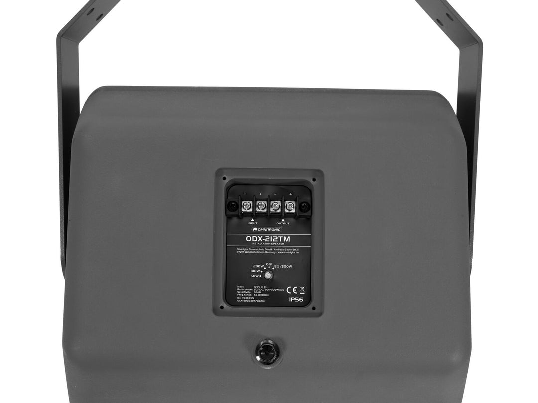 OMNITRONIC ODX-212TM Altoparlante da installazione 100V grigio scuro