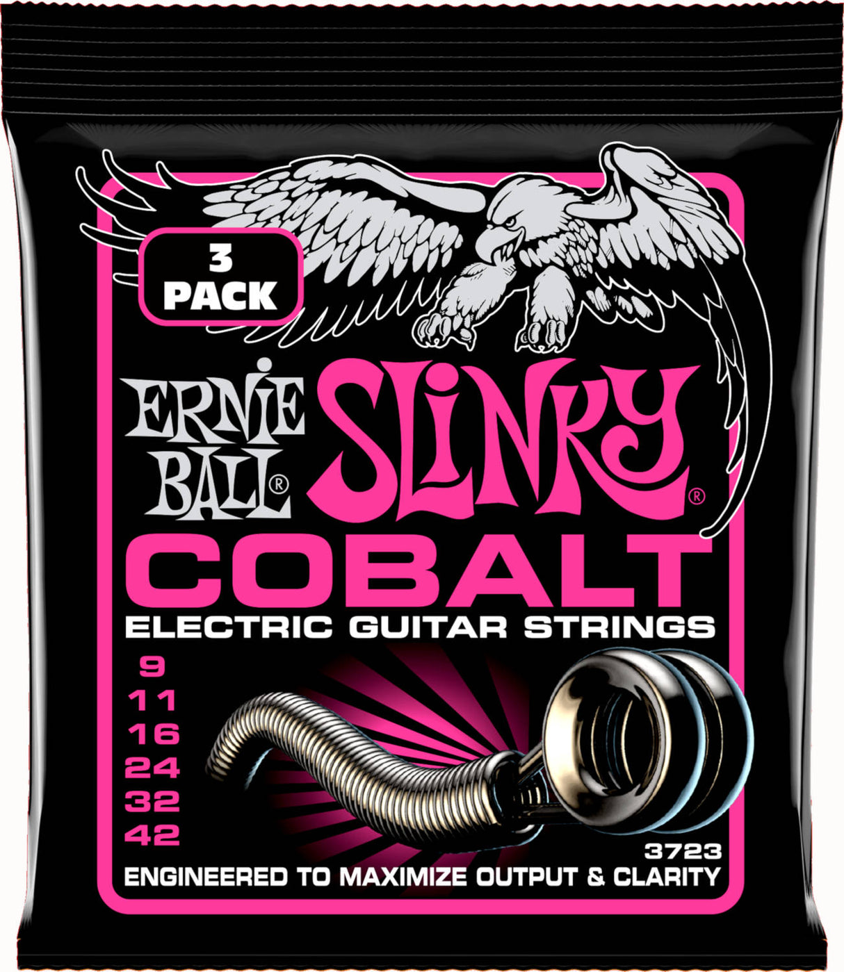 Ernie Ball 3723 Cobalt Super Slinky 3-Pack