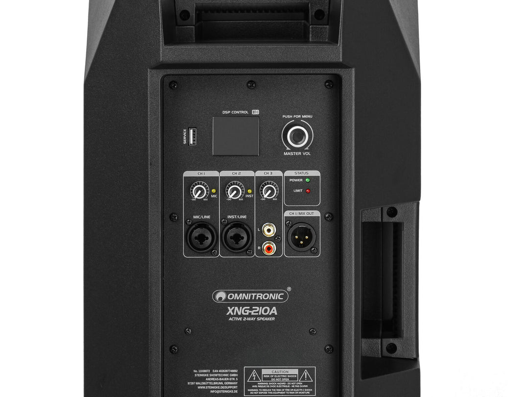 OMNITRONIC XNG-210A Altoparlante a 2 vie, attivo, DSP