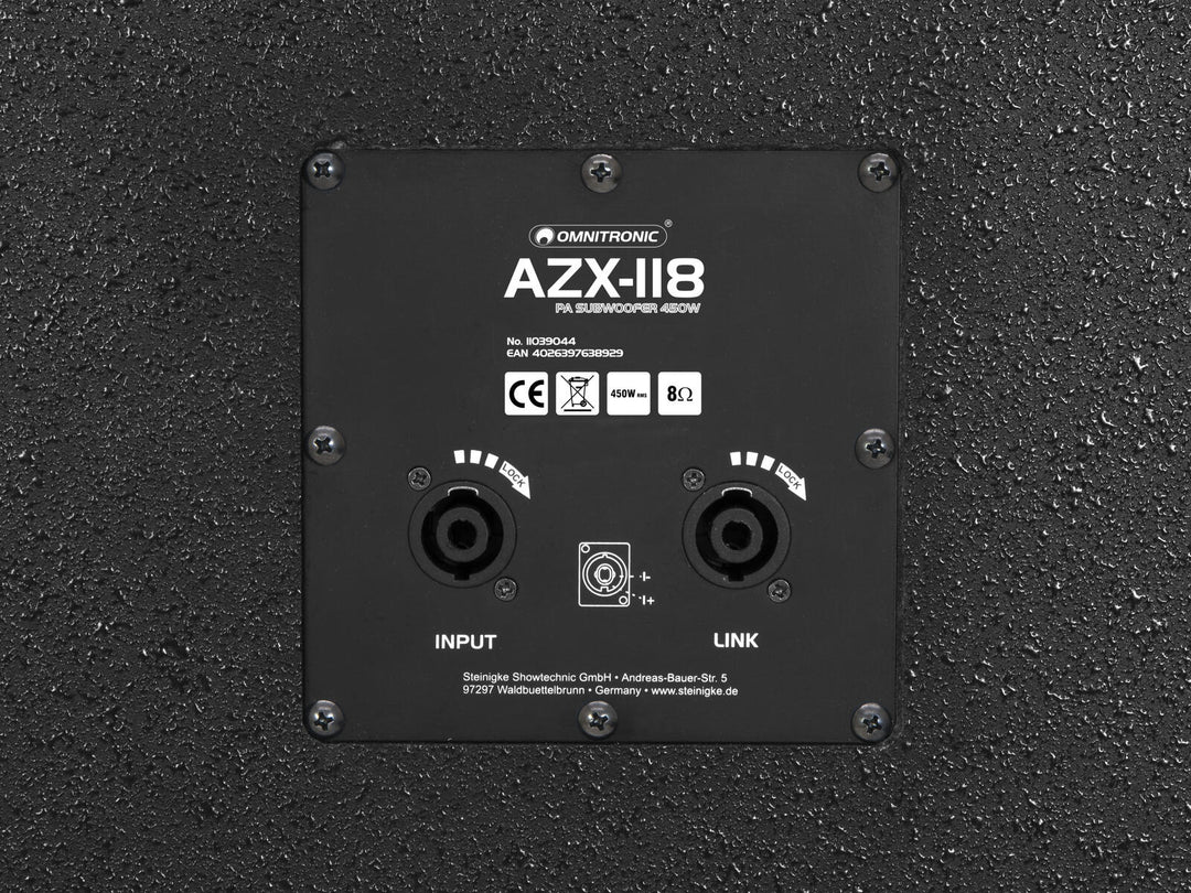 OMNITRONIC AZX-118 Subwoofer PA 450W