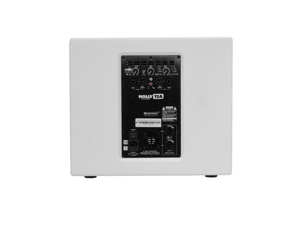 OMNITRONIC MOLLY-12A Subwoofer attivo bianco