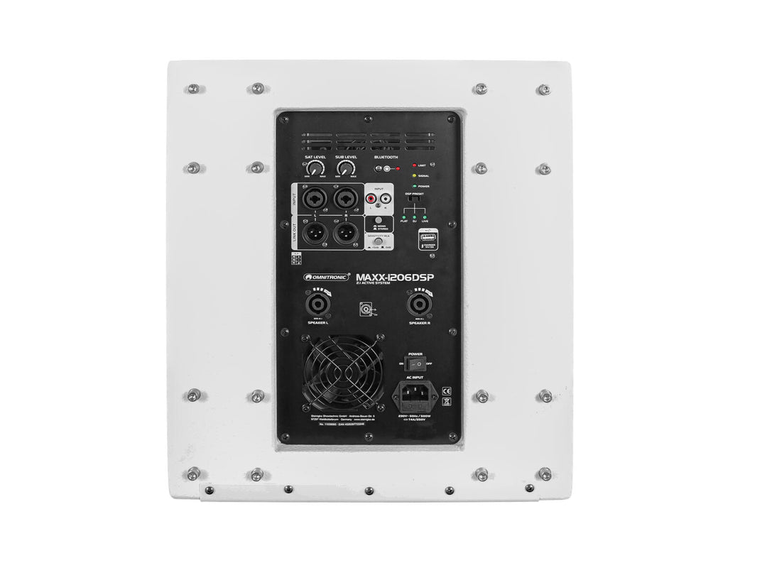 OMNITRONIC MAXX-1206DSP 2.1 Subwoofer attivo 12" bianco
