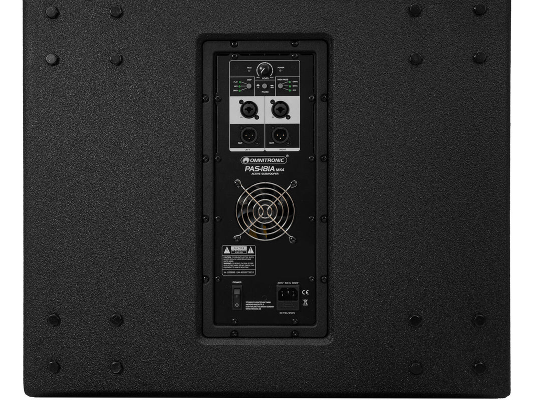 OMNITRONIC PAS-181A MK4 Subwoofer, attivo, DSP