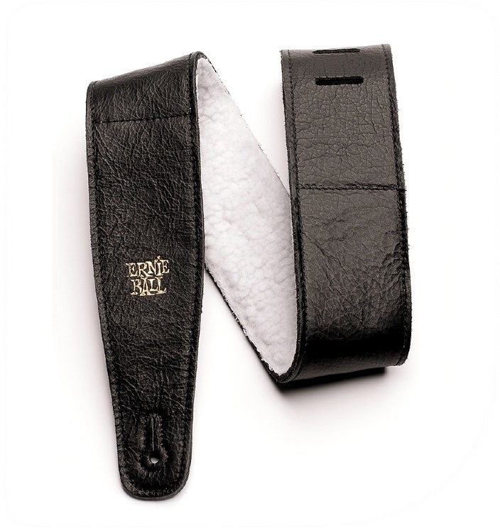 Ernie Ball EB-4137 Cinghia in pelle italiana Black