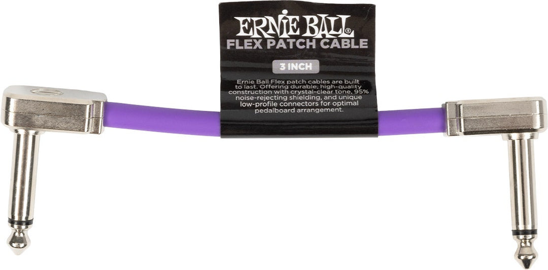 Cavo patch flessibile Ernie Ball 6446 Purple 7,5cm