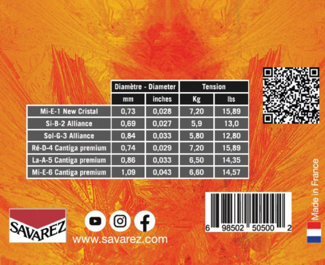Savarez Corde per Chitarre classiche Evolution Cantiga Premium - Set 510ERP (normale/medium)