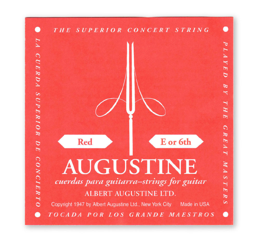 Corda E6 Augustine Classic Red Label, medium tension, .0425"